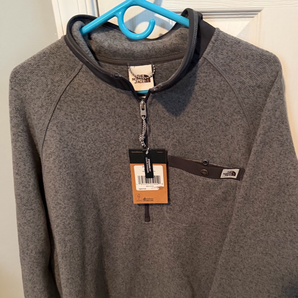 The North Face Men's Charcoal Zip-Up Sweater